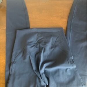 Lululemon Navy High Rise Leggings Size 2 Yoga Workout Athleisure